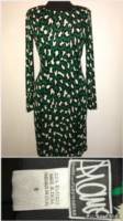 Diane VonFurstenberg Green Leopard Print Dress_image